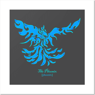 The Phoenix - Blue Posters and Art